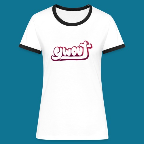 T-shirt (tienermaten) - Vrouwen contrastshirt
