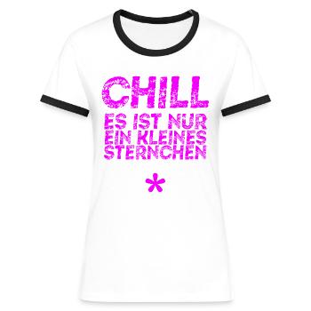 Gendern Pro Gendern Geschenkidee Feminismus queer - Frauen Kontrast-T-Shirt - Weiß/Schwarz - Vorne - Selfina (174cm)