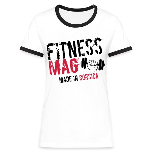 Fitness Mag made in corsica 100% Polyester - T-shirt contrasté Femme