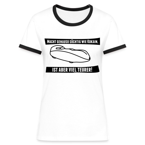 Velomobil Milan Spruch - Frauen Kontrast-T-Shirt