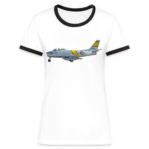 F-86 Sabre - Frauen Kontrast-T-Shirt