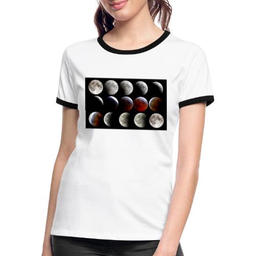 Progression de l’éclipse lunaire - T-shirt contrasté Femme
