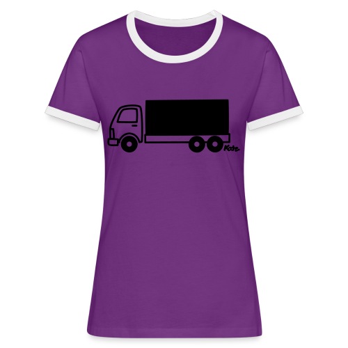 LKW lang - Frauen Kontrast-T-Shirt