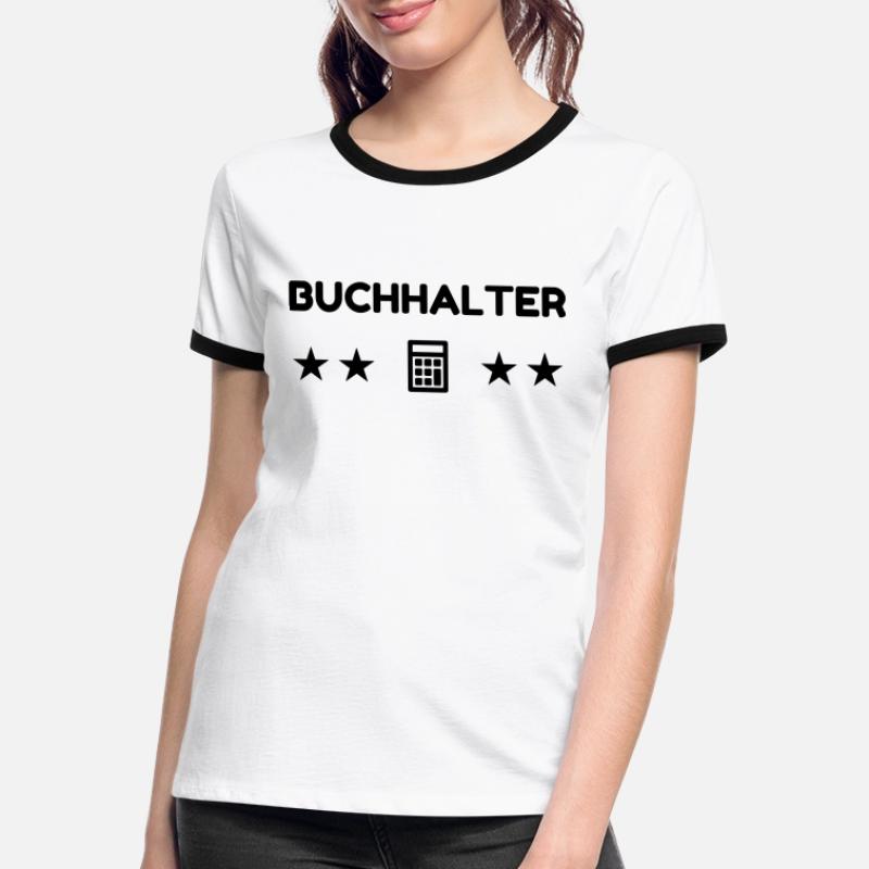 comptable / comptabilité / compter / chiffre T-shirt contrasté Femme