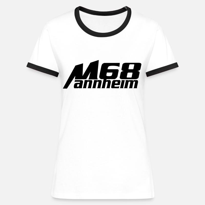 mannheim 68, Mannheim - Women's Ringer T-Shirt - white/black