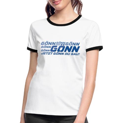 Goenn - Frauen Kontrast-T-Shirt