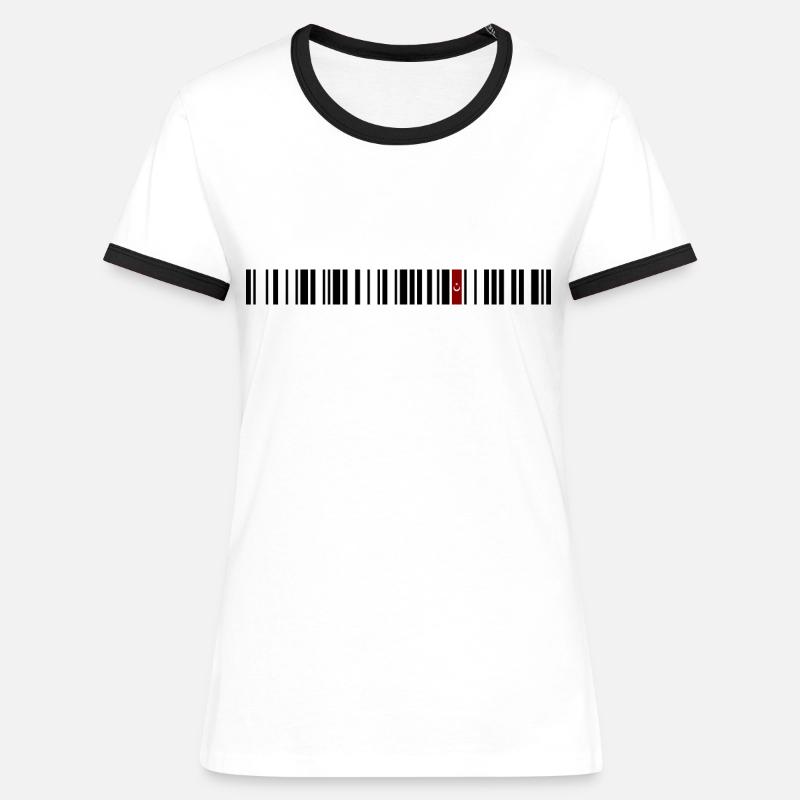 Izmir - Women's Ringer T-Shirt - white/black