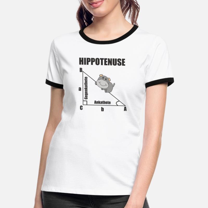 Nerd Geometry Hippotenuse Hypotenuse Math Women's Ringer T-Shirt