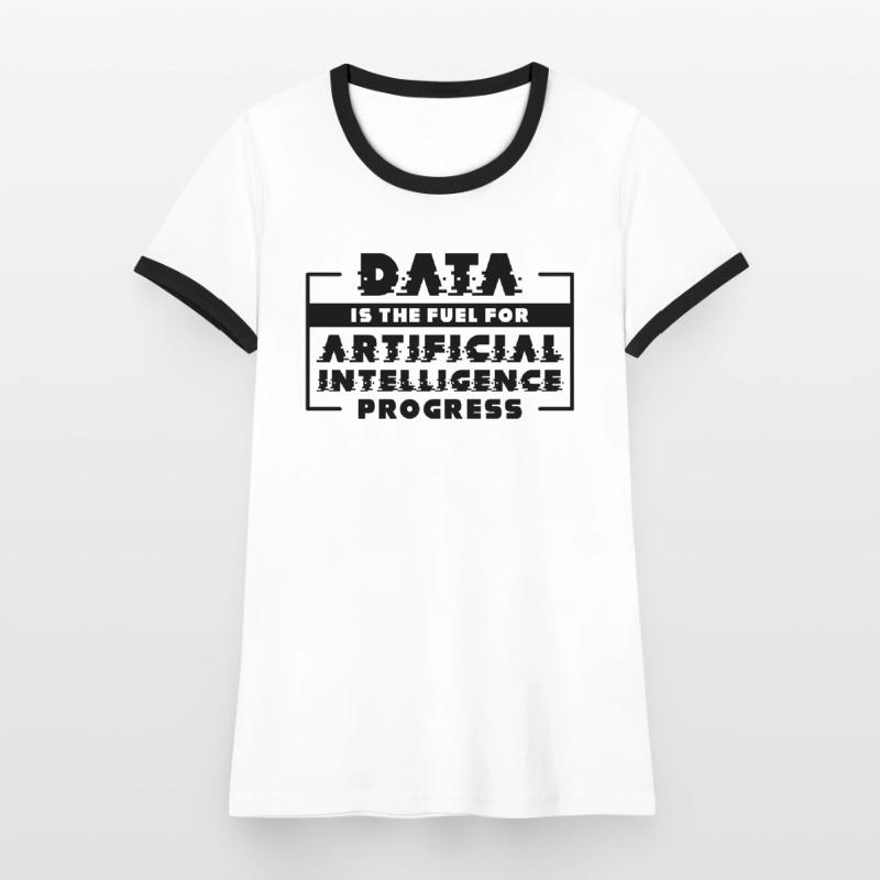 Artificial Intelligence Progress Machine Learning Women's Ringer T-Shirt