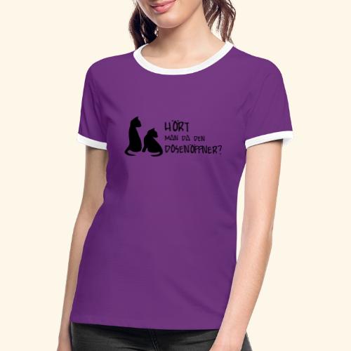 Dosenöffner - Frauen Kontrast-T-Shirt