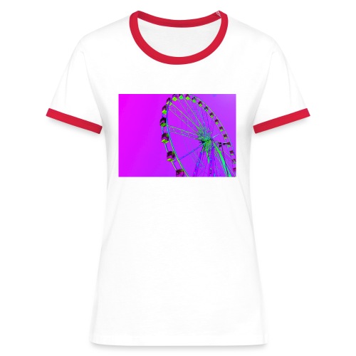 Trippy Ferris Wheel - Vrouwen contrastshirt