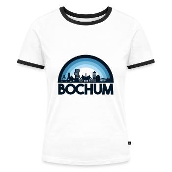 Bochum Bochum Ruhrpott Ruhr Area Ruhrstadt - Women's Ringer T-Shirt - white/black - Front - Selfina (174cm)