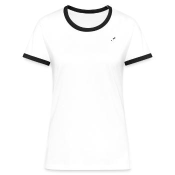 A Bards Weapon - the Lute - Women's Ringer T-Shirt - white/black - Front - Selfina (174cm)