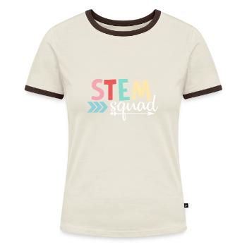 STEM Squad - Women's Ringer T-Shirt - blue/white - Front