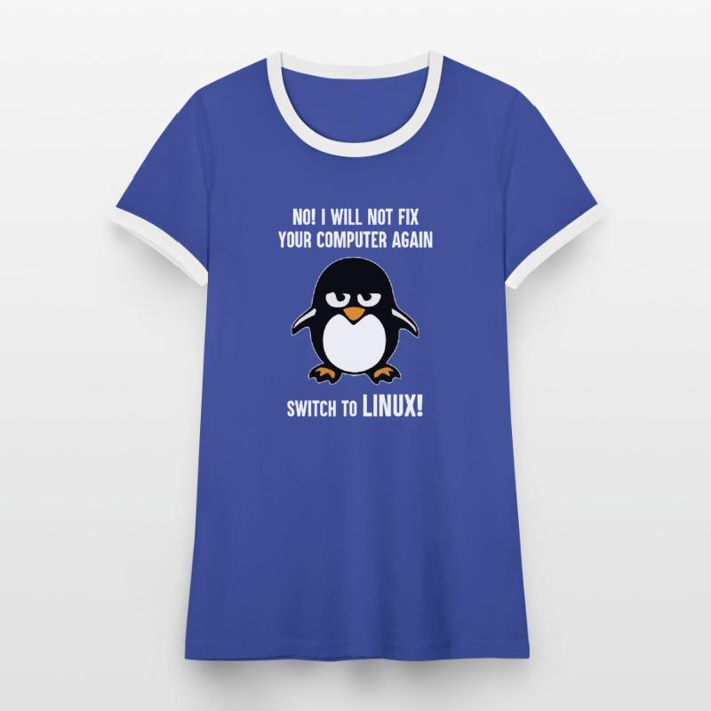 Programming computer science gift · Linux Women's Ringer T-Shirt