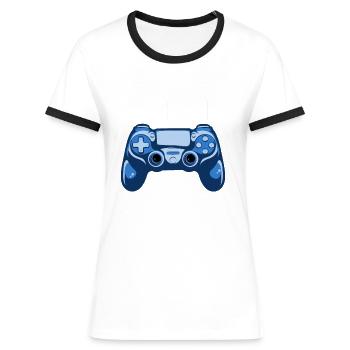 Grundschul Abgänger 2023 Grundschule Abschied - Frauen Kontrast-T-Shirt - Weiß/Schwarz - Vorne - Selfina (174cm)