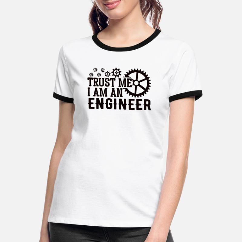 Mechanical Engineer Mechanical Engineer Profession Women's Ringer T-Shirt