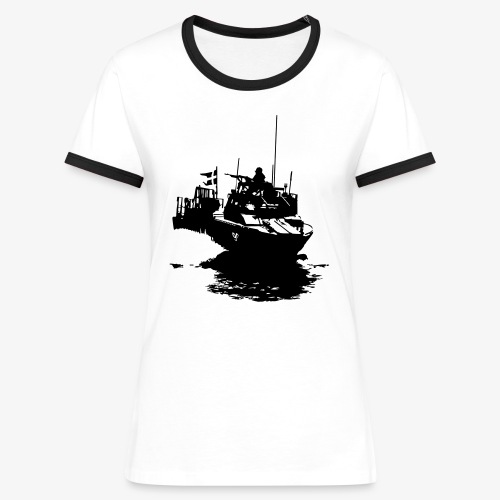 Combat Boat 90 - Stridsbåt 90 - Kontrast-T-shirt dam