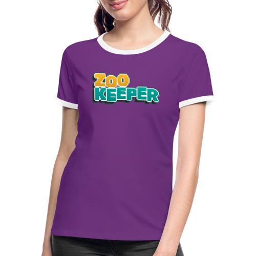 Classic ZooKeeper Official Logo - Women's Ringer T-Shirt
