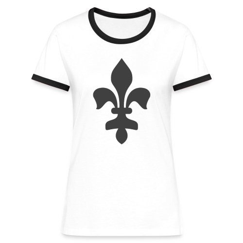 Lilie ohne Hintergrund 2 gif - Frauen Kontrast-T-Shirt