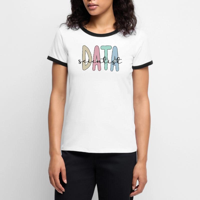 Data Scientist Geschenke Big Data Data Science Frauen Kontrast-T-Shirt