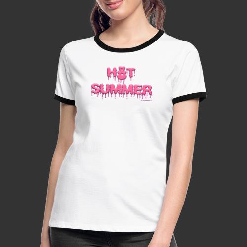 Hot Summer in creamy pink - Women's Ringer T-Shirt
