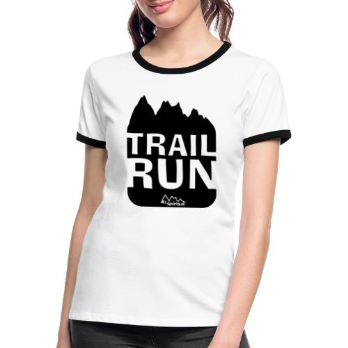 Trail Run - Frauen Kontrast-T-Shirt