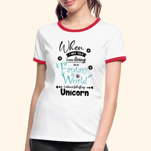 Mundo de fantasía - Camiseta contraste mujer
