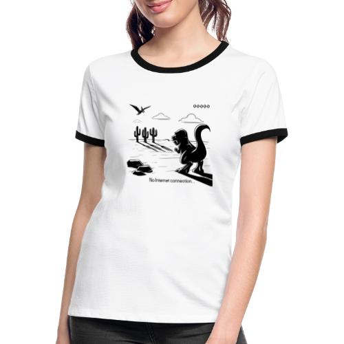 T-Rex Run! - Camiseta contraste mujer