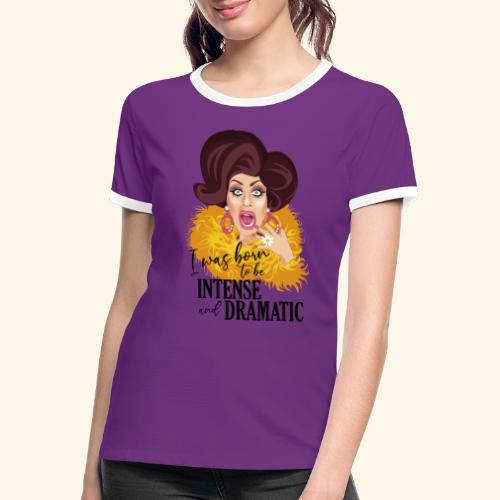 Dramática - Camiseta contraste mujer