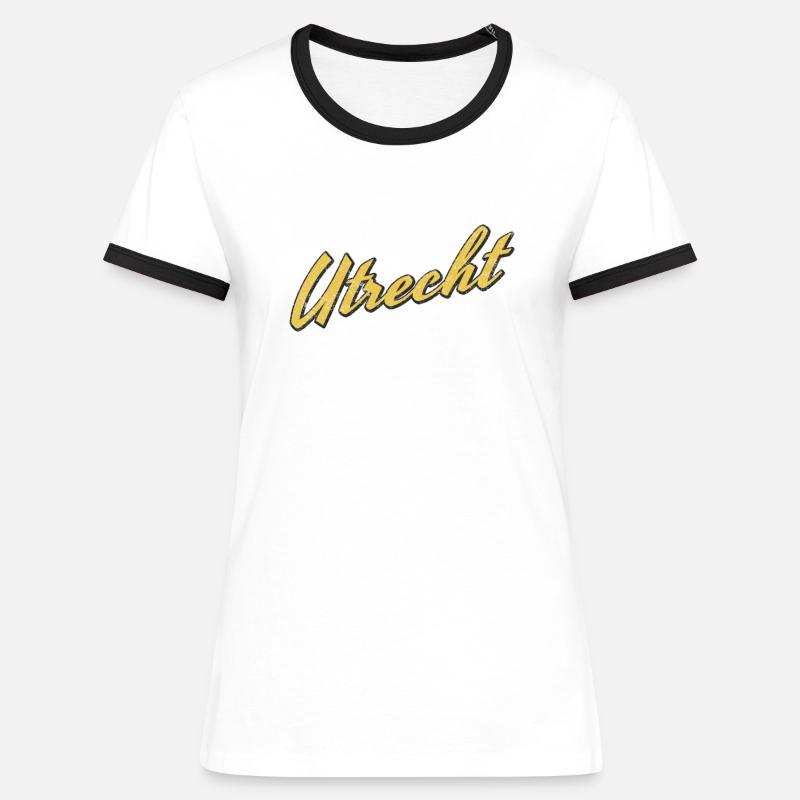 Utrecht - Women's Ringer T-Shirt - white/black