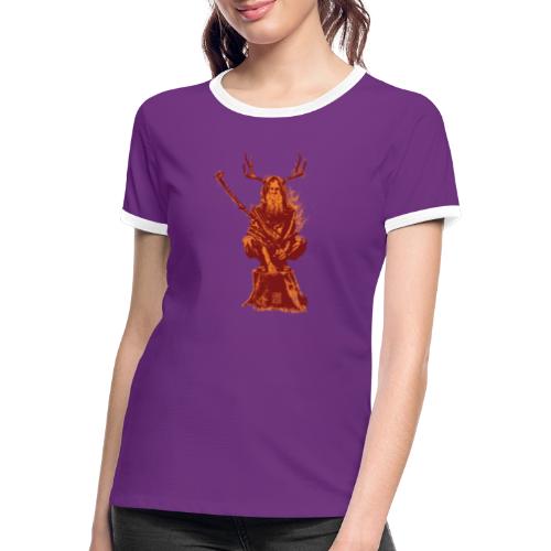 Leshy Red/Yellow - Women's Ringer T-Shirt