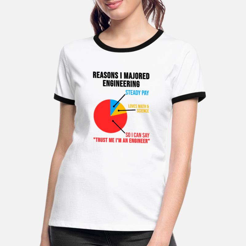 Engineer TShirt technician engineering gift Women's Ringer T-Shirt
