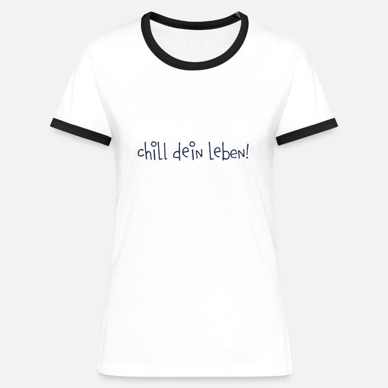 keep calm - Women's Ringer T-Shirt - white/black