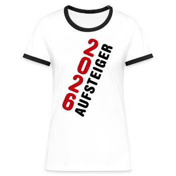 Promu Promotion 2026 - T-shirt contrasté Femme - blanc/noir - Devant - Selfina (174cm)