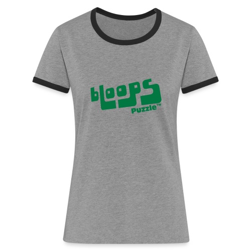 Women’s Organic Tank Top bLoops Puzzle™ - Kontrast-T-shirt dam