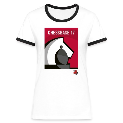CHESSBASE 17 - Schach, Läufer, Springer - Camiseta contraste mujer