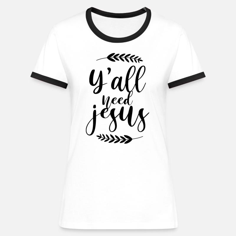 Christian Proverbs - Women's Ringer T-Shirt - white/black
