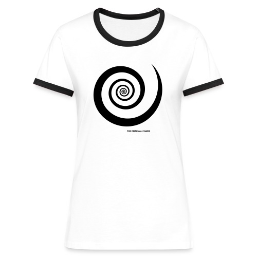 THE CRIMINAL CHAOS - Logo Spirale - Maglietta Contrast da donna