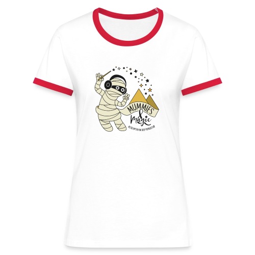 Logo Mummies and Magic bunt - Frauen Kontrast-T-Shirt