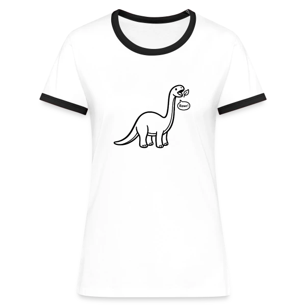 Eats a Leaf — Women's Ringer T-Shirt
