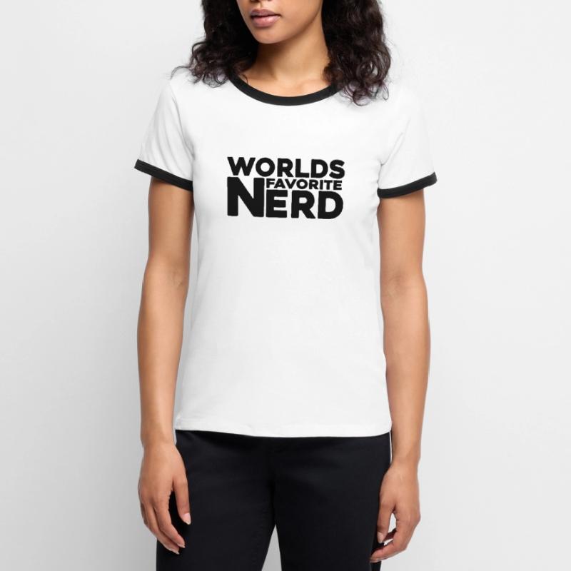 nerd coder iq server Frauen Kontrast-T-Shirt