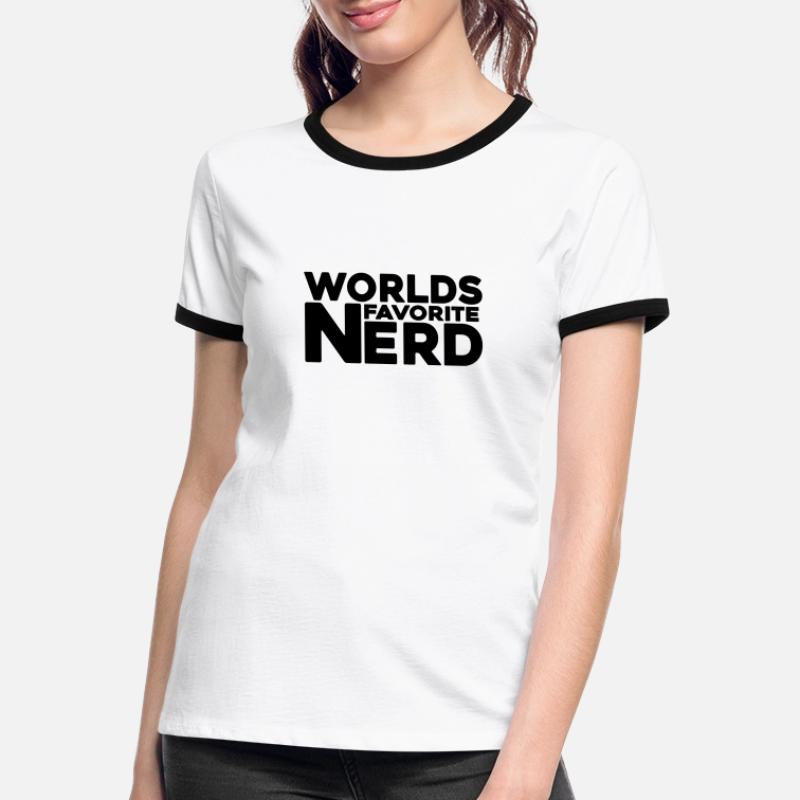nerd coder iq server Frauen Kontrast-T-Shirt