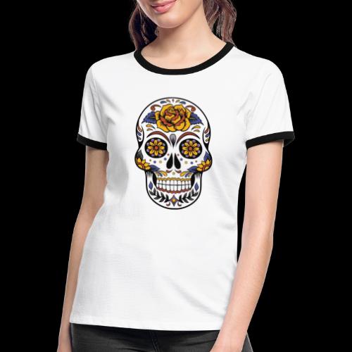 Skull - Frauen Kontrast-T-Shirt