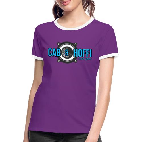 cab & Hoffi Logo HZ - Frauen Kontrast-T-Shirt
