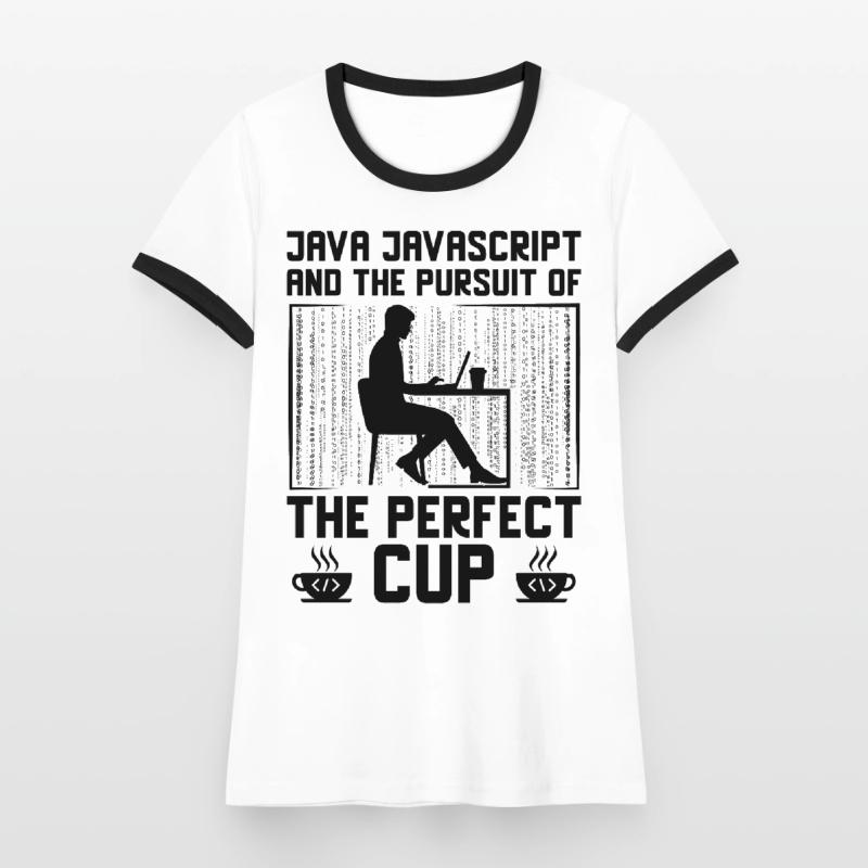 Café Codage Programmeur Codeur Développeur Nerd Coff T-shirt contrasté Femme