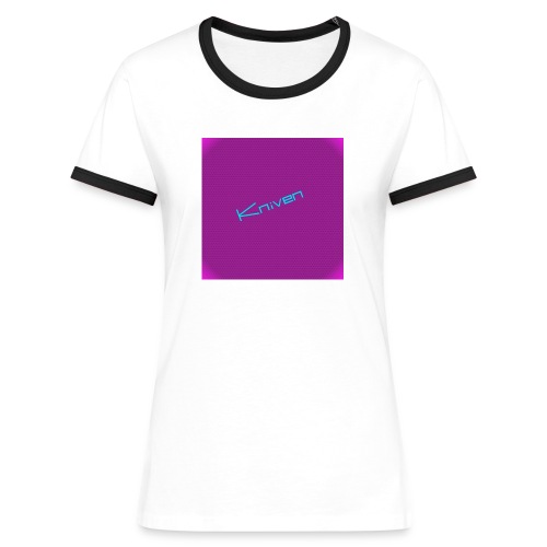 Kniven055 T-shirt - Kontrast-T-shirt dam