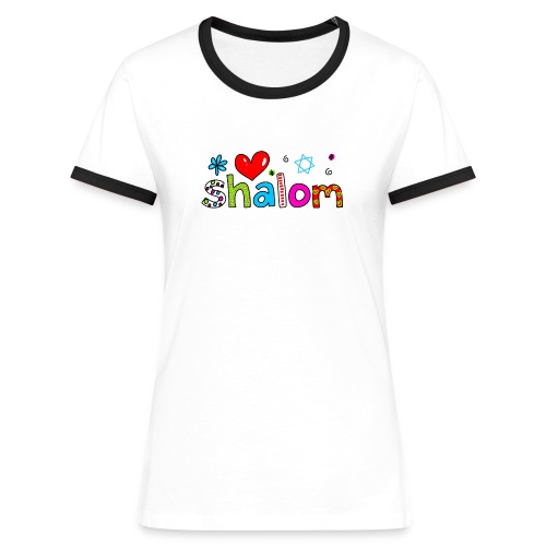 Shalom II - Frauen Kontrast-T-Shirt