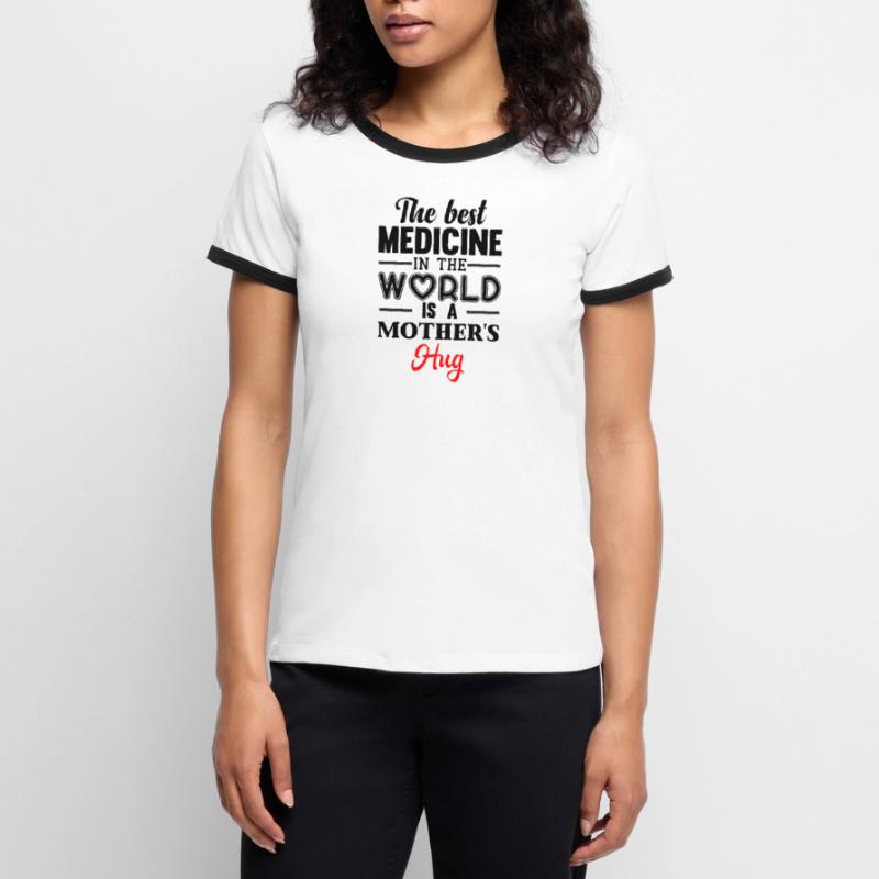 Muttertag, Muttertag, Muttertag, Muttertag, Muttertag Frauen Kontrast-T-Shirt