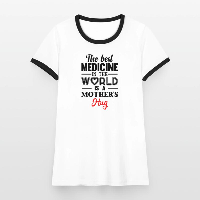 Muttertag, Muttertag, Muttertag, Muttertag, Muttertag Frauen Kontrast-T-Shirt